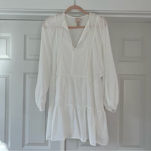 White Flowy Dress